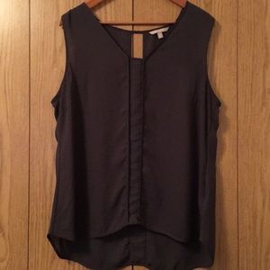 Charcoal Banana Republic sleeveless blouse sz XL